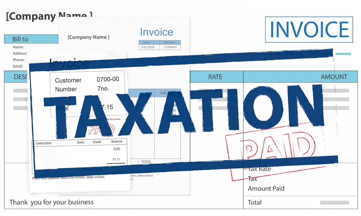 Invoice Bill Paid Payment Financial Taxation