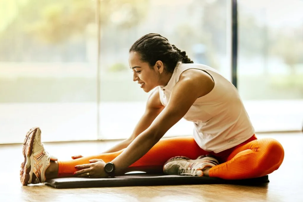 woman exercising