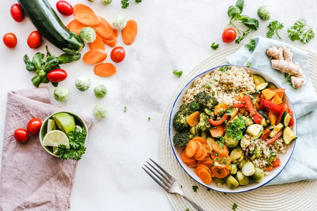 vegetable in the plate