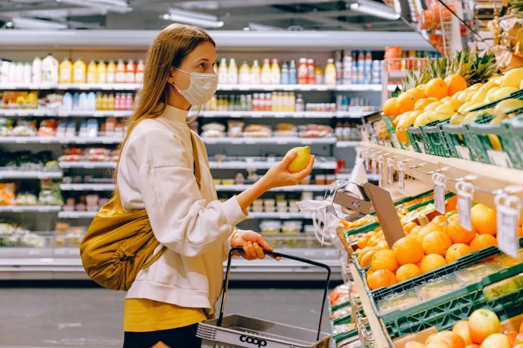 woman picking fruits