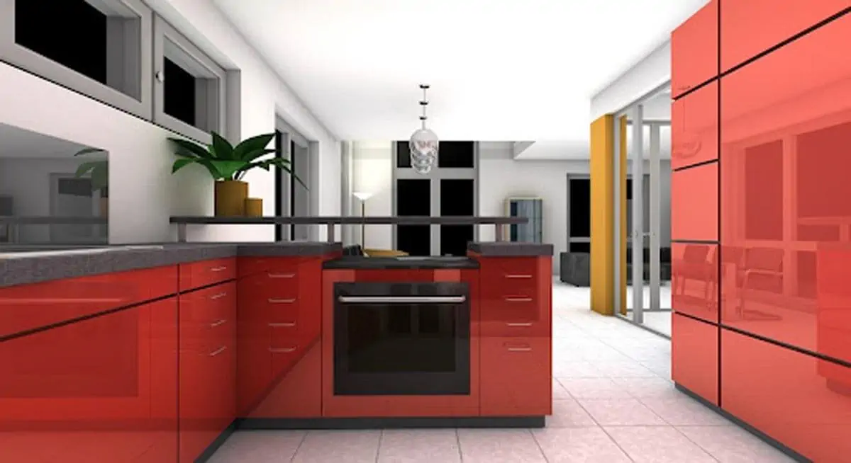 Luxurious kitchen room