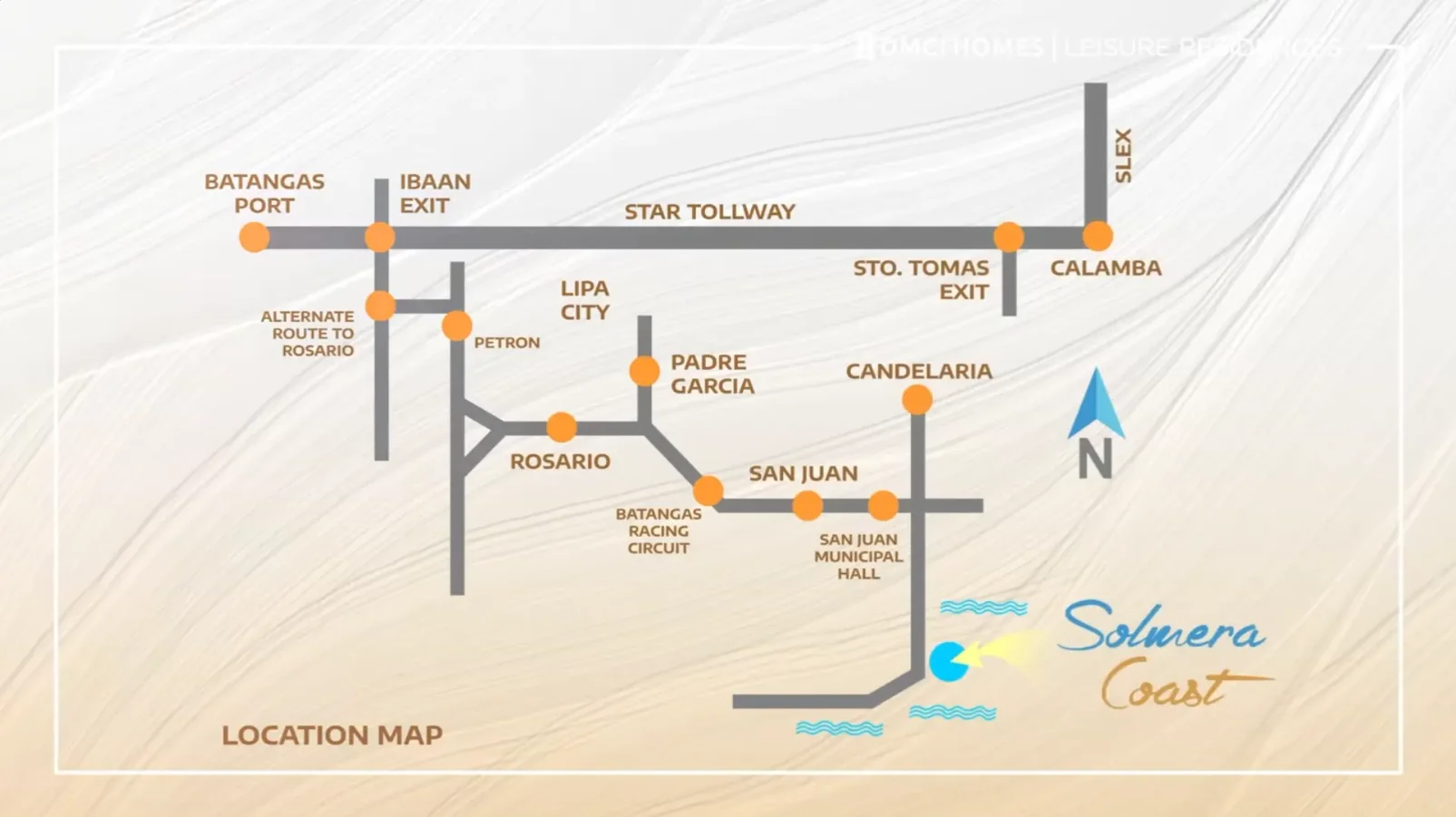 solmera coast location map