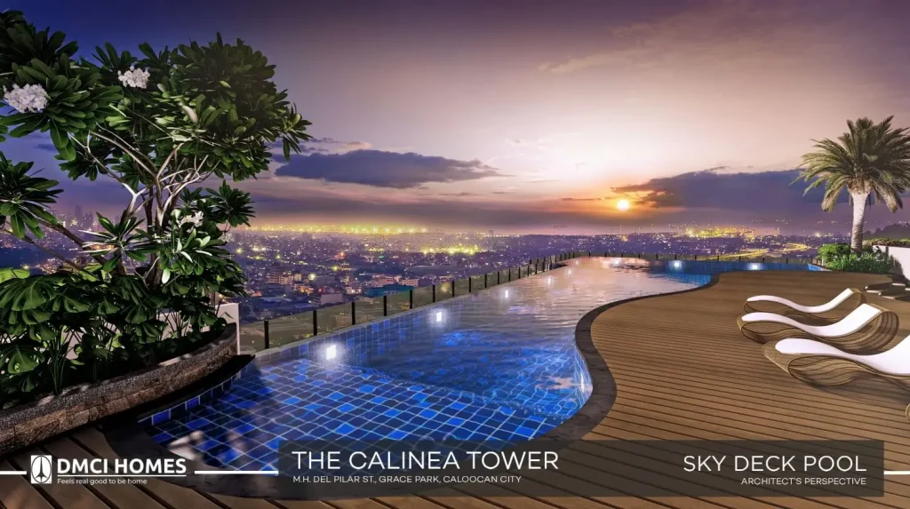the calinea tower sky deck pool