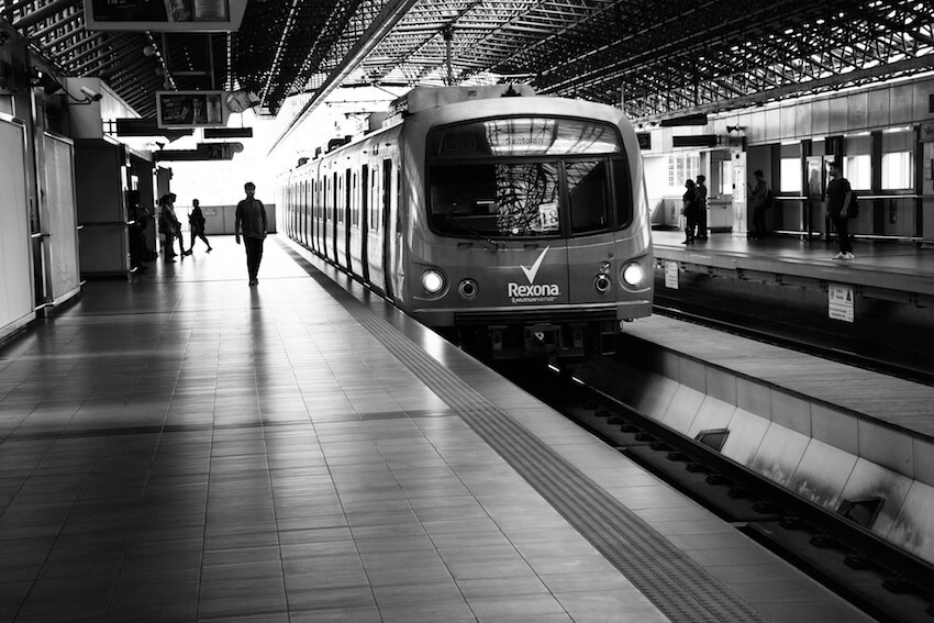 Light rail transit in Metro Manila City Philippines