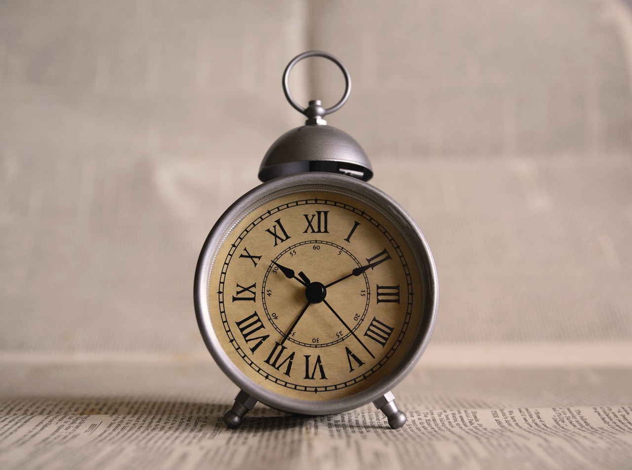 alarm clock antique background