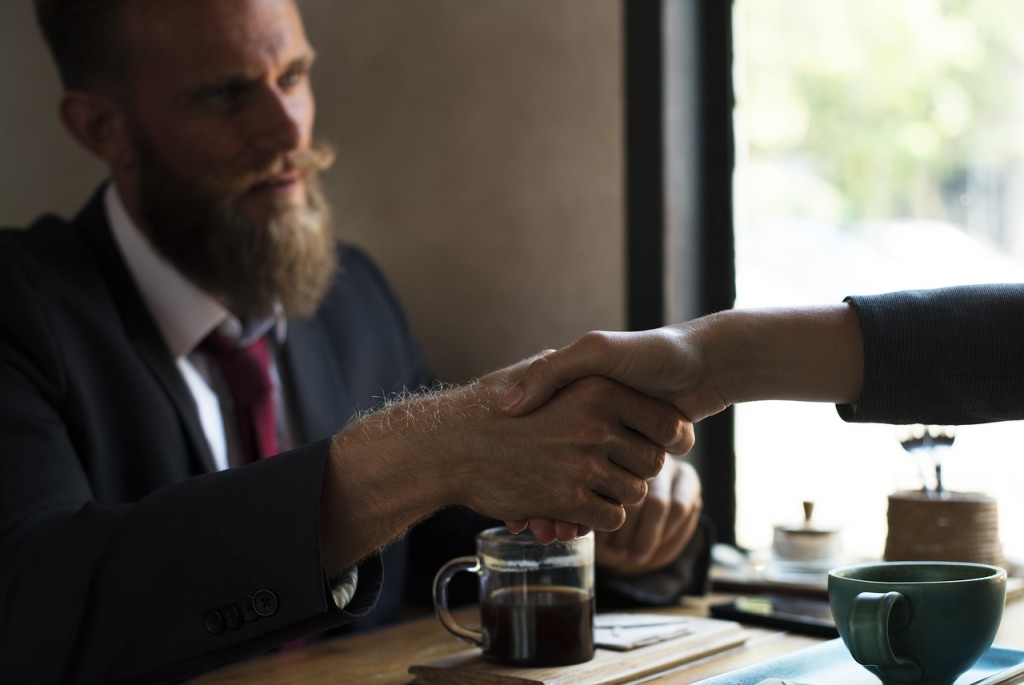 handshake deal with professionals