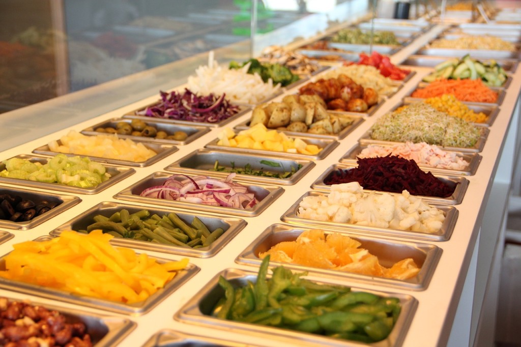sliced ingredients